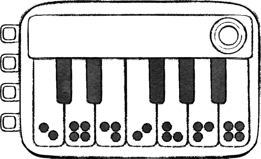 Piano module reference art from BOMBANANA!